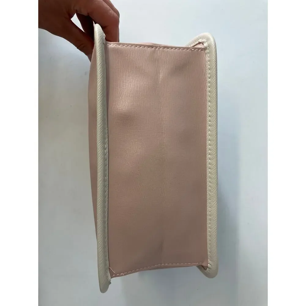 MICHAEL KORS, SMALL PINK, WHITE CLUTCH WRISTLET